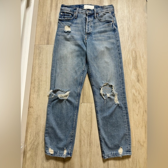 MOTHER Superior The Tomcat Distressed Straight Leg
Jeans In The Confession 26 - Picture 3 of 10
